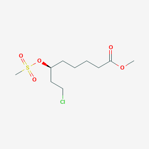 molecular formula C10H19ClO5S B14253268 Methyl (6S)-8-chloro-6-[(methanesulfonyl)oxy]octanoate CAS No. 188412-17-1