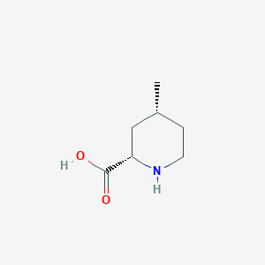 molecular formula C7H13NO2 B1425330 (2S,4R)-4-methylpiperidine-2-carboxylic acid CAS No. 1821715-08-5