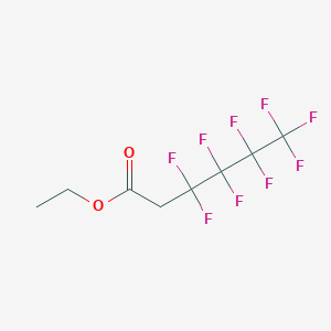 molecular formula C8H7F9O2 B14253331 Ethyl 3,3,4,4,5,5,6,6,6-nonafluorohexanoate CAS No. 172287-15-9