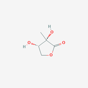 molecular formula C5H8O4 B14253333 2(3H)-Furanone, dihydro-3,4-dihydroxy-3-methyl-, (3S,4S)- CAS No. 292177-96-9