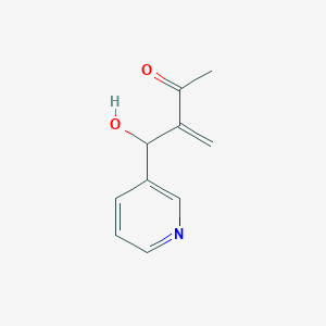 molecular formula C10H11NO2 B14253344 3-[Hydroxy(pyridin-3-yl)methyl]but-3-en-2-one CAS No. 223393-88-2