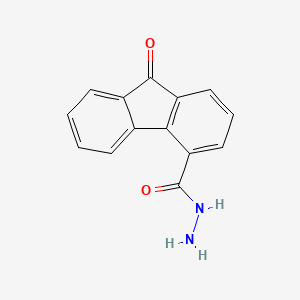 molecular formula C14H10N2O2 B14253350 9-Oxofluorene-4-carbohydrazide CAS No. 401602-57-1