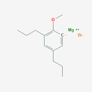 molecular formula C13H19BrMgO B14253364 magnesium;1-methoxy-2,4-dipropylbenzene-6-ide;bromide CAS No. 357627-76-0