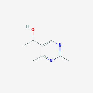 molecular formula C8H12N2O B1425337 1-(2,4-Dimethylpyrimidin-5-yl)ethan-1-ol CAS No. 1310684-95-7