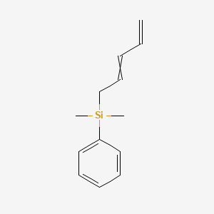 molecular formula C13H18Si B14253440 Dimethyl(penta-2,4-dien-1-YL)phenylsilane CAS No. 178314-90-4