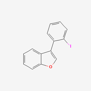 molecular formula C14H9IO B14253450 3-(2-Iodophenyl)-1-benzofuran CAS No. 452962-66-2