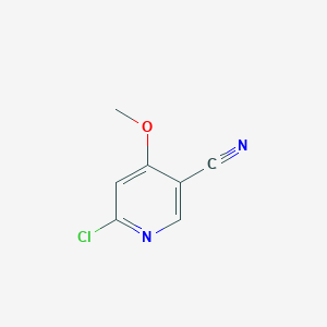 molecular formula C7H5ClN2O B1425353 6-Chloro-4-methoxynicotinonitrile CAS No. 1187190-69-7