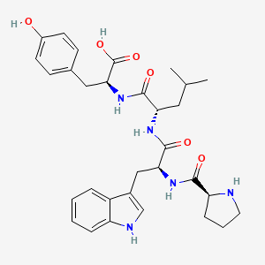 molecular formula C31H39N5O6 B14253548 L-Prolyl-L-tryptophyl-L-leucyl-L-tyrosine CAS No. 189318-45-4