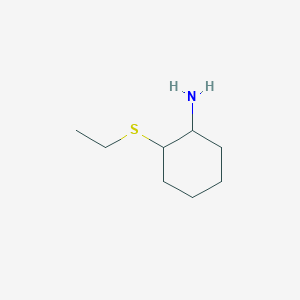 molecular formula C8H17NS B1425364 2-(乙硫基)环己-1-胺 CAS No. 20322-31-0