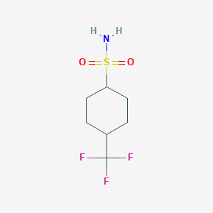 molecular formula C7H12F3NO2S B1425366 4-(Trifluoromethyl)cyclohexane-1-sulfonamide CAS No. 1340509-45-6