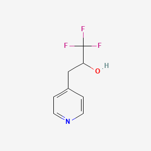molecular formula C8H8F3NO B1425369 1,1,1-三氟-3-(吡啶-4-基)丙烷-2-醇 CAS No. 1491591-94-6