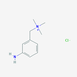 molecular formula C10H17ClN2 B14253696 Benzenemethanaminium, 3-amino-N,N,N-trimethyl-, chloride CAS No. 218938-81-9
