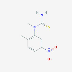 molecular formula C9H11N3O2S B14253745 N-Methyl-N-(2-methyl-5-nitrophenyl)thiourea CAS No. 372198-47-5
