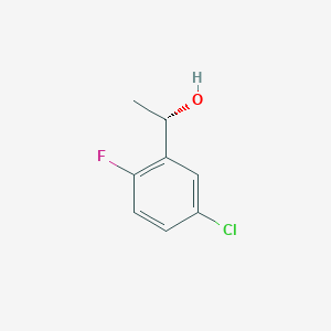 molecular formula C8H8ClFO B1425375 (1S)-1-(5-chloro-2-fluorophenyl)ethan-1-ol CAS No. 1344953-25-8