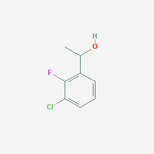 molecular formula C8H8ClFO B1425376 1-(3-Chloro-2-fluorophenyl)ethan-1-ol CAS No. 1339261-30-1