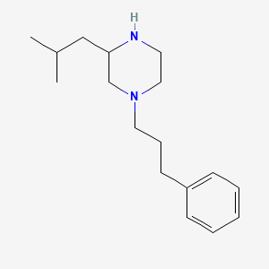 molecular formula C17H28N2 B1425378 3-(2-Methylpropyl)-1-(3-phenylpropyl)piperazine CAS No. 1480723-09-8