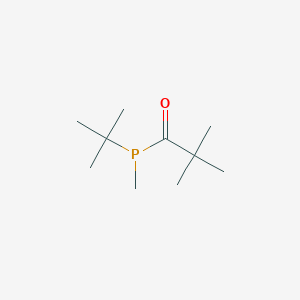 molecular formula C10H21OP B14253794 Phosphine, (1,1-dimethylethyl)(2,2-dimethyl-1-oxopropyl)methyl- CAS No. 189368-25-0