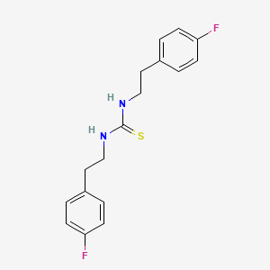 molecular formula C17H18F2N2S B14253817 N,N'-Bis[2-(4-fluorophenyl)ethyl]thiourea CAS No. 296276-80-7
