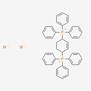 molecular formula C42H38Br2P2 B14253853 Phosphonium, 2-cyclohexene-1,4-diylbis[triphenyl-, dibromide CAS No. 380601-35-4