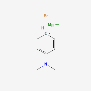 molecular formula C8H12BrMgN B14253860 magnesium;N,N-dimethylcyclohexa-1,5-dien-1-amine;bromide CAS No. 491571-55-2