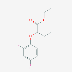 molecular formula C12H14F2O3 B1425387 Ethyl 2-(2,4-difluorophenoxy)butanoate CAS No. 1494494-18-6