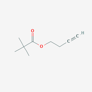 molecular formula C9H14O2 B14253872 Propanoic acid, 2,2-dimethyl-, 3-butynyl ester CAS No. 211510-44-0
