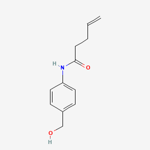 molecular formula C12H15NO2 B1425389 N-[4-(hydroxymethyl)phenyl]pent-4-enamide CAS No. 1344062-74-3
