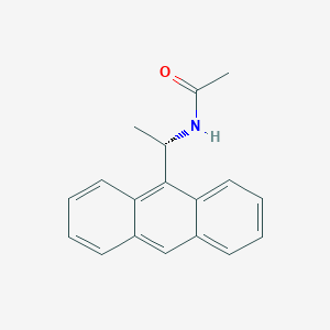 molecular formula C18H17NO B14253945 N-[(1S)-1-(Anthracen-9-yl)ethyl]acetamide CAS No. 437651-08-6