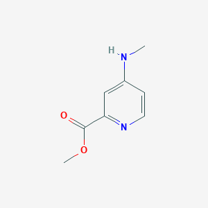 molecular formula C8H10N2O2 B1425395 2-Pyridinecarboxylic acid, 4-(methylamino)-, methyl ester CAS No. 1256817-30-7