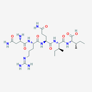 molecular formula C27H50N10O8 B14253997 H-Asn-Arg-Gln-Ile-Ile-OH CAS No. 236733-25-8