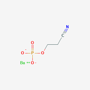 molecular formula C3H6BaNO4P B014254 Barium 2-cyanoethyl phosphate CAS No. 5015-38-3