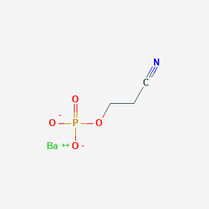 molecular formula C3H4BaNO4P B014254 2-氰基乙基磷酸钡 CAS No. 5015-38-3
