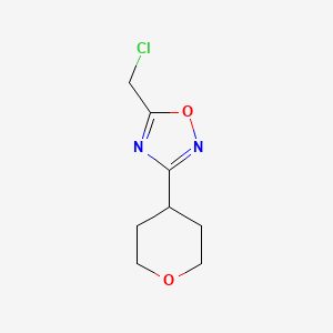 5-(Chloromethyl)-3-(oxan-4-yl)-1,2,4-oxadiazole