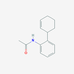 molecular formula C14H17NO B14254050 N-acetyl-2-(2-cyclohexenyl)aniline CAS No. 430473-02-2