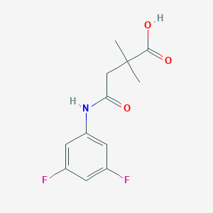 3-[(3,5-Difluorophenyl)carbamoyl]-2,2-dimethylpropanoic acid