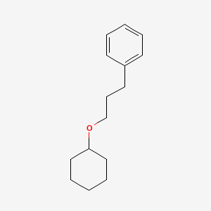 molecular formula C15H22O B14254092 Benzene, [3-(cyclohexyloxy)propyl]- CAS No. 433228-59-2