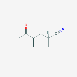 Hexanenitrile, 2,4-dimethyl-5-oxo-(9CI)
