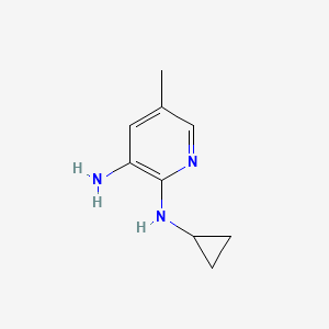 molecular formula C9H13N3 B1425411 2-N-环丙基-5-甲基吡啶-2,3-二胺 CAS No. 1216103-43-3