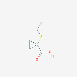 B1425413 1-(Ethylsulfanyl)cyclopropane-1-carboxylic acid CAS No. 1490361-40-4