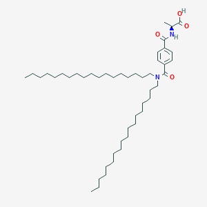 molecular formula C47H84N2O4 B14254140 N-[4-(Dioctadecylcarbamoyl)benzoyl]-L-alanine CAS No. 183960-46-5