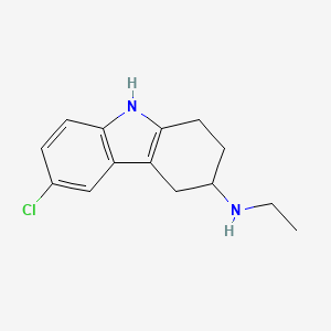 molecular formula C14H17ClN2 B1425415 6-chloro-N-ethyl-2,3,4,9-tetrahydro-1H-carbazol-3-amine CAS No. 1432679-41-8