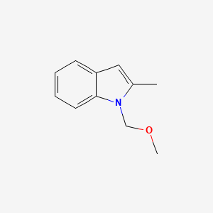 molecular formula C11H13NO B1425416 1H-Indole, 1-(methoxymethyl)-2-methyl- CAS No. 1322763-37-0