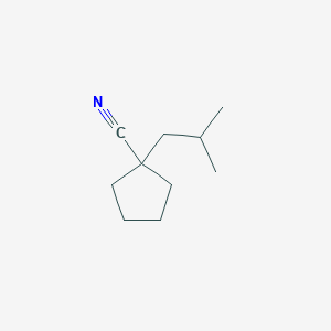 molecular formula C10H17N B1425417 1-(2-Methylpropyl)cyclopentane-1-carbonitrile CAS No. 1384583-59-8