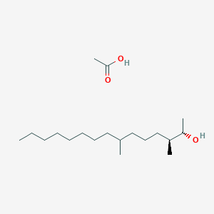 molecular formula C19H40O3 B14254188 acetic acid;(2S,3S)-3,7-dimethylpentadecan-2-ol CAS No. 184851-55-6