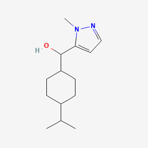molecular formula C14H24N2O B1425419 (1-甲基-1H-吡唑-5-基)[4-(丙烷-2-基)环己基]甲醇 CAS No. 1493352-05-8