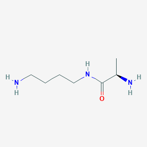 molecular formula C7H17N3O B14254203 Propanamide, 2-amino-N-(4-aminobutyl)-, (2R)- CAS No. 392333-51-6