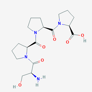 molecular formula C18H28N4O6 B14254245 L-Seryl-L-prolyl-L-prolyl-L-proline CAS No. 220185-74-0
