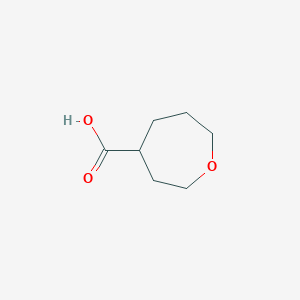 molecular formula C7H12O3 B1425426 Oxepane-4-carboxylic acid CAS No. 933747-23-0