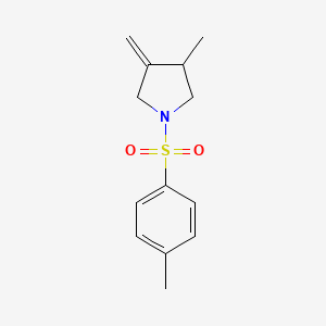 molecular formula C13H17NO2S B14254277 Pyrrolidine, 3-methyl-4-methylene-1-[(4-methylphenyl)sulfonyl]- CAS No. 212326-97-1