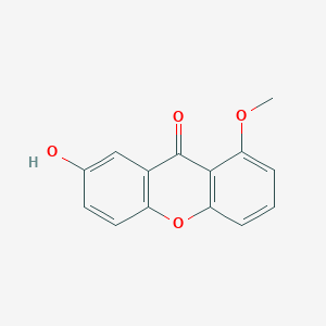 molecular formula C14H10O4 B14254285 9H-Xanthen-9-one, 7-hydroxy-1-methoxy- CAS No. 244121-75-3